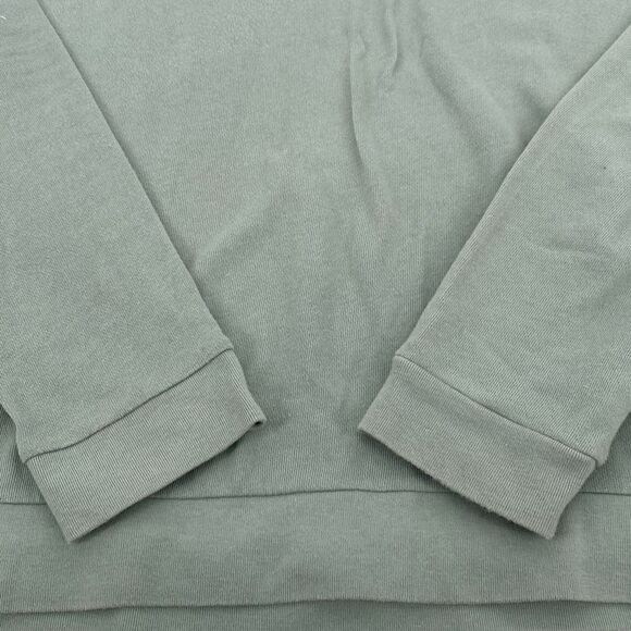 Soft Surroundings Sz L Milano Top Granite Green - Cold Shoulder, Grommets - Picture 5 of 15